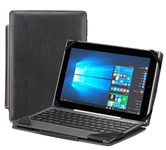 Navitech Black Faux Leather Detachable Folio Case Cover Sleeve Compatible With The Acer Aspire Switch 10 V SW5-014