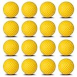 Champkey Practice Foam Golf Balls 16 Pack | True Spin and Feel Practice Golf Balls | Weighted Foam Balls Ideal for Indoor or Outdoor Training