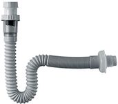 1-1/4 Inch Universal Anti-Odor Sink Drain Pipe with Expandable and Flexible Design - Ideal for Wash Basins,Sinks,Tubs,and More - Includes Down Tube,S Tube,and P Trap Tubing