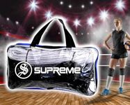 Supreme Nylon Volleyball Super Net (4 Side Tape) Tournament-Competition Net , Black