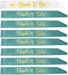 Hen Party Sash, 8 Pcs Bride Tribe Bridesmaids Sashes Bachelorette Sashes for Bridal Shower, Team Bride Sashes Bride to Be Hen Party Sash,Bachelorette Party, Wedding Party (Green)