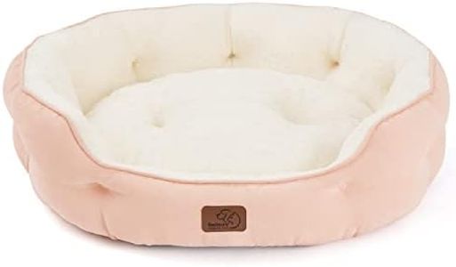 Bedsure Small Dog Bed for Small Dogs Washable - Round Cat Beds for Indoor Cats, Round Pet Bed for Puppy and Kitten with Slip-Resistant Bottom, 20-25 Inches