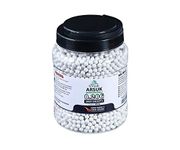 ARSUK Airsoft BB Pellets 6mm BBS Bio 0.20g Content 5000 Bullets White Tub