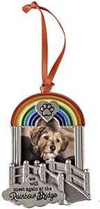 Rainbow Bridge Pet Memorial Photo Ornament, Memorial Christmas Ornament for Dogs or Cats, by Abbey & CA Gift