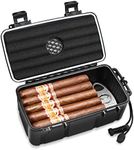 Flauno Travel Cigar Humidor Case - 