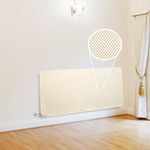 Safetots Dual Fabric Premium Radiator Cover, 70cm x 200cm, Protective Fabric Radiator Cover for Water Filled Radiators, Reduce Risks of Bumps and Hot to Touch Radiators, Baby and Toddler Safety