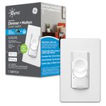 GE Lighting 48733 C by GE Smart Motion-Sensing Dimmer Switch with Occupancy Sensor, White