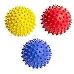 3Pcs Spiky Massage Balls Muscle Roller Massage Ball for Deep Tissue Muscle Recovery Plantar Fasciitis Back Shoulder Pain Relief Foot Muscle