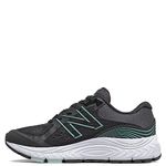 New Balance Women's 840 V5 Running Shoe, Black/Storm Blue, 8.5