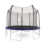 Skywalker Trampolines 12-Feet Round Trampoline and Enclosure with Spring Pad, Blue