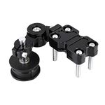 Aluminum Alloy Chain Tensioner, Auto Adjustable Anti-Corrosion Motorcycle Tensioner, for Motorcycles(Black)