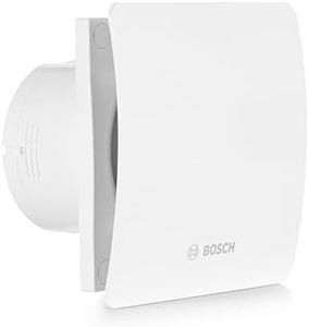 Bosch Badlüfter 1500 DH 100mm - Für Belüftung im Badezimmer und WC, Gegen Feuchtigkeit und Schimmel - Mit Hygrostat und Timer - 100 mm Durchmesser