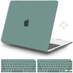 iCasso Compatible with MacBook Pro 13 inch Case 2022 2021-2016 Release A2338M2/M1/A2251/A2289/A2159/A1706/A1708, Plastic Hard Shell Case with 5 Rows Keyboard Cover for MacBook Pro 13"(Green)