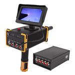 15m Deep Metal Detector Gold Finder Scanner Device Search Range 1000m with GR8000 Screen Yellow (US Plug)