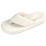 Acorn Women's spa slippers, Natural, 9 10 UK