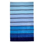 (100x 180 Cm) Blue Striped Beach Towels For Adults Pk of 1, Ringspun Cotton Super Absorbent 500 GSM Large Beach Towel, Travel Towels Quick Dry Large For Swimming Pool, Camping & Sports