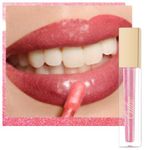 Oulac Pink Lip Gloss High-shine Moisturizing Lip Gloss Oil Colorful Shade Liquid Lipstick Non-stick Cup Glitter lipstick Lip Tint Reduce Fine Lines Lip Glaze For Dry Lip C06