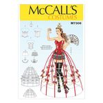 Mccall's Patterns 7306, Misses Costumes,Sizes 6-14, Synthetic, A5 (6-8-10-12-14)