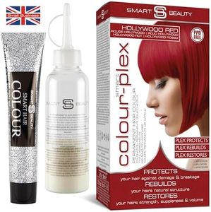 Smart Beauty | Hollywood Red Permanent Hair Dye |Professional Salon Quality Hair Colour | With Smart Plex Anti-breakage Technology. PPD FREE. Vegan hair dye. Not tested on animals