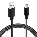 Micro USB Cable 15 Feet, 2.4A Fast Charging & Sync Android Charger, USB A to Micro Cord for Samsung Galaxy S7 S6, Note 6 5, Sony, Kindle, PS4, Android Devices - Black