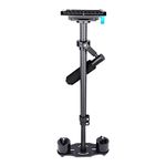 Acouto Camera Stabilizer,YELANGU S60T Carbon Fiber Handheld Stabilizer with Quick Release Plate Fit for DSLR Cameras (Aluminum Alloy + Carbon Fiber)(lback)