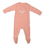 Little Peaches Pure Cotton Baby Sleepsuits, Baby Rompers/Bodysuits/Jumpsuits, Snap Buttons, Pink, 9-12 Months