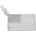 American Flag Charm, Charms for Bracelets and Necklaces, Metal,