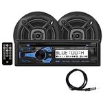 Dual Electronics Mcp1237Bt Cd/Usb/Mp3/Bluetooth Receiver with Speakers Boating Antennas