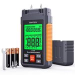 Wood Moisture Meter, TopTes TS-630 Moisture Meter, Handheld Moisture Meter with 2.25-inch LCD Display, Tricolor Backlight, Check The Moisture Content on Firewood/Drywall- Orange