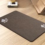 PetFeedingMat for Food & Water Bowl - Absorbent & Quick-Dry Dog Mat - No Stains - Ideal for Messy Drinkers