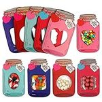 Giiffu 50 Pack Valentines Cards for Kids, Mason Jar Happy Valentines Day Cards, Funny Valentine Gifts for Classroom, Kids Valentines Day Cards for School Exchange Party Favors(Candy Not Included)