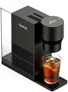 Brezi Cold Brew Coffee Maker, Fresh Cold Brew in Minutes, Low-Acid Smooth Flavor, Premium Aluminum Design,1L Capacity, Easy Use,coffee machine,Automatic Precision Brewing for Home & Office (black)