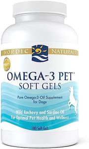 Nordic Naturals, Omega-3 Pet, Aceite de Pescado para Perros, 180 Cápsulas blandas, Testado en Laboratorio, Sin Soja, Sin Gluten, No GMO