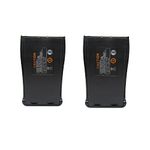 RENMAX 3.7V 1500mAh Li-ion Rechargeable Battery Pack for Walkie Talkie Long Range 400-470 MHz (Pack of 2)