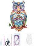 Uniquilling Quilling Kits Paper Quilling Kit for Adults Beginner, Paper Filigree Painting Kits DIY Kits for Adults with Complete Quilling Tools, Modern Wall Art for Living Room, 16*20-inch Owl(Basic)