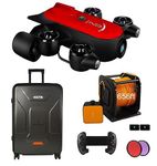 GENEINNO 200M Tether Titan Professional Underwater Drone ROV AUV Robot with 4K UHD Camera Remote Control Undersea Detection for Viewing, Recording, Fishing, Salvage Work (T1Pro200m)