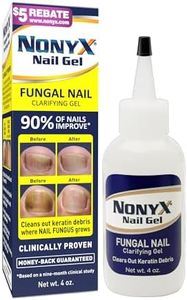 NONYX Nail Clarifying Gel | For Clear, Healthy-Looking Nails | Improves the Appearance of Discolored, Damaged, Thick or Brittle Toenails and Fingernails, 4 oz