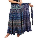 Eirson Enterprises WRAP Around Skirt Jaipuri Print Multicolour