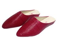 Women's House Slippers Withe Heel, Red Slippers, Slippers, Slip, Womens House Handmade with Arch Support Slippers