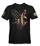 Eagle Old Glory T-Shirt (Black, M)