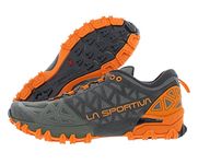 La Sportiva Mens Bushido II Trail Running Shoe, Clay/Tiger, 11