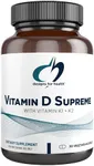 Designs for Health Vitamin D Supreme - Vitamin D 5000 IU with 2000mcg Vitamin K as MK4 for Bone Health, Heart Health & Immune Support - Vitamin D3 Enhanced with GG Supplement (30 Capsules)