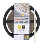 Armacost Lighting RibbonFlex Pro 16.4 ft. LED Tape Light 120 LEDs/m Soft White (3000K) 12V (143230)