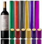 MotBach 240 Pcs Heat Shrink Caps, Wine Shrink Wrap Wine Bottle Shrink Caps Wine Bottle Tops for Wine Cellars And Home Use