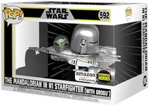 Funko Pop! Star Wars The Mandalorian and Grogu in N1 Starfighter Vinyl Figure