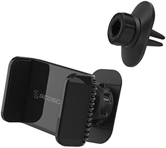 Scosche UH4DVM-SP CarMount 2-in-1 Universal Phone Vent or Dash Mount for The Car | Portable and Adjustable with 360 Rotation