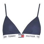 Tommy Hilfiger Women Triangle Cup Bra Stretch, Blue (Navy Blazer), M