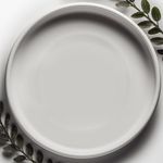 Willowy Matte White Ceramic Pot Saucer - Drainage Tray for 9, 10, 11, 12 Inch Planters + More Sizes