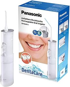 Panasonic EW-DJ40 Rechargeable Compact Dental Oral Irrigator with 2 Water Jet Modes, UK 2 Pin Plug, Travel