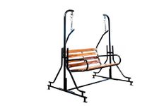 Vachheta Naresh 2-Seater Indoor & Outdoor Swing - Iron Swing (50kg) | Upper Pipe Swing Jhula for Home and Blacony with Sturdy Stand | Strong 300 Kg Capacity Heavy Metal Swing